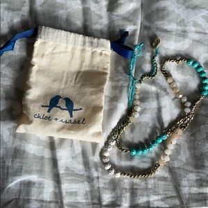 Chloe & Isabel blue and white wrap bracelet